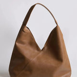 Slouchy V-Cut Hobo Shoulder Bag
