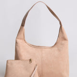 Suede Slouchy Hobo Shoulder Bag