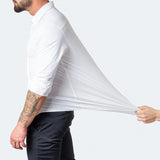 Men's Point Collar Long Sleeve Button-Up Shirt