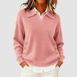 Women's Elegant Brown Autumn Jumper
