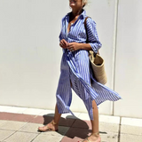 Ladies’ Striped Shirt Dress