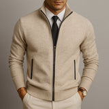 Men's Tailored Merino Wool and Cotton Cardigan