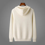 Men's Honeycomb Merino Wool Hooded Casual Sweater