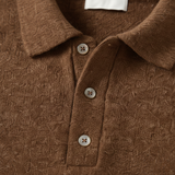 Men's Cashmere Blend Knitted Polo Sweater