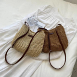Woven Straw Shoulder Bag