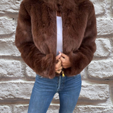 Women's Lightweight Zip Jacket with High Collar