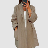 Women's Everyday Camel Autumn Cardigan