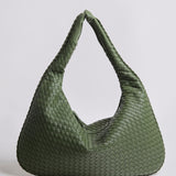 Woven Slouchy Hobo Shoulder Bag