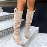 Women's Camel Suede Autumn Boots