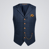 Men's Structured Button-Up Vest for Layering