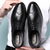 Handmade Calf Leather Lace-Up Dress Shoes