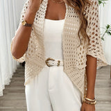 Women's Camel Autumn Beach Cardigan