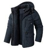 Water-Repellent Fur-Lined Winter Jacket with Pockets