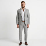 Men's Linen Slim Fit Two-Piece Suit