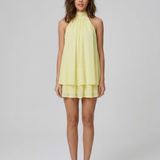 Tiered Halter Mini Dress
