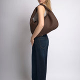 Woven Slouchy Hobo Shoulder Bag