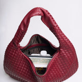 Woven Slouchy Hobo Shoulder Bag
