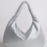 Woven Slouchy Hobo Shoulder Bag