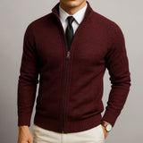 Men's Tailored Merino Wool and Cotton Cardigan