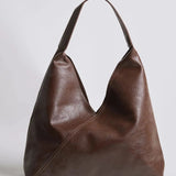 Slouchy V-Cut Hobo Shoulder Bag