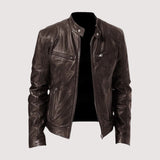 Men's Genuine Leather Jacket with Soft Lining