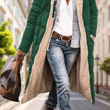 Women's Reversible Hooded Cashmere Blend Winter Jacket