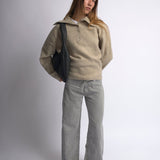 Woven Slouchy Hobo Shoulder Bag