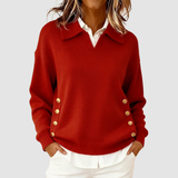 Women's Elegant Brown Autumn Jumper