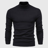 Men's Knitted Turtleneck Slim-Fit Long Sleeve Sweater