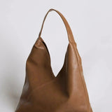 Slouchy V-Cut Hobo Shoulder Bag