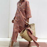 Ladies’ Striped Shirt Dress