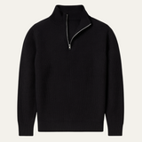 Men's Ribbed Knit Quarter-Zip Classic Fit Sweater