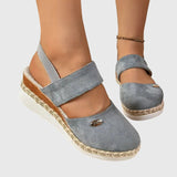 Orthopaedic Platform Sandals with Ventilated Cushioned Sole