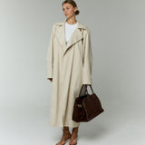 Suede Buckle Tote Shoulder Bag