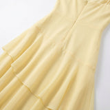 Women's Strapless Tiered Maxi Dress