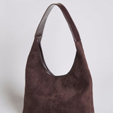 Suede Slouchy Hobo Shoulder Bag