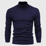 Men's Knitted Turtleneck Slim-Fit Long Sleeve Sweater