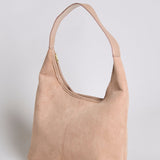 Suede Slouchy Hobo Shoulder Bag