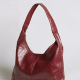 Glossy Slouchy Hobo Shoulder Bag