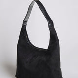 Suede Slouchy Hobo Shoulder Bag