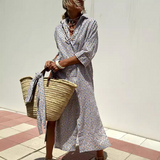 Ladies’ Striped Shirt Dress