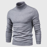 Men's Knitted Turtleneck Slim-Fit Long Sleeve Sweater