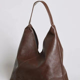 Slouchy V-Cut Hobo Shoulder Bag