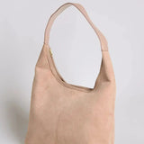Suede Slouchy Hobo Shoulder Bag