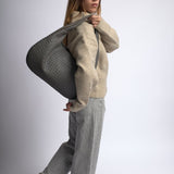 Woven Slouchy Hobo Shoulder Bag