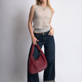 Woven Slouchy Hobo Shoulder Bag