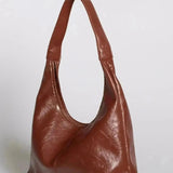 Glossy Slouchy Hobo Shoulder Bag