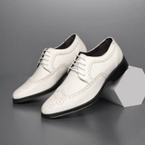 Classic Brogue Oxford Shoes with Non-Slip Sole