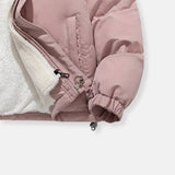 Women's Quilted Winter Jacket with Adjustable Hood