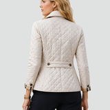 Women's Diamond Quilted Regular Fit Button Jacket